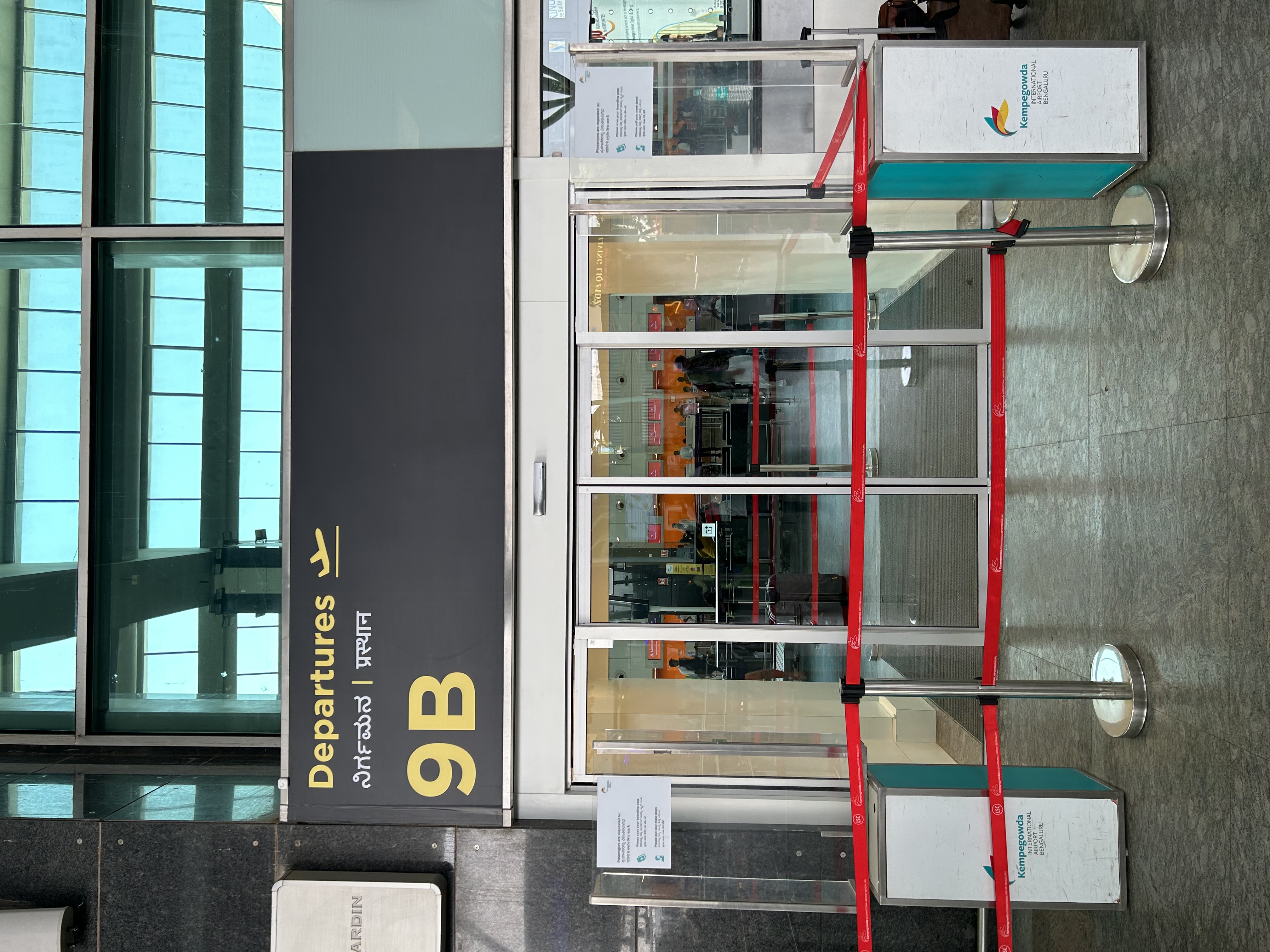Departure gate